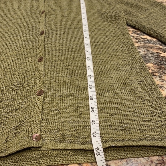 PENDLETON Beautiful Button up Kelly Green button Crewneck Sweater Size Small - Picture 8 of 8
